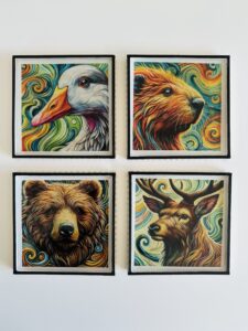 Handcrafted Animal Coasters Calgary